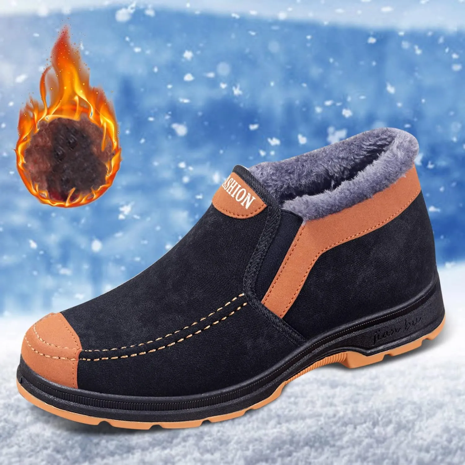Women's Snowboard Boots Womens Snow Boots Ankle Boots Side Zipper Winter Work Boots for Women Waterproof Warm Winter Boots for Women 2023 Trendy Botas De Invierno Mujerpara Trabajo De Restaurante
