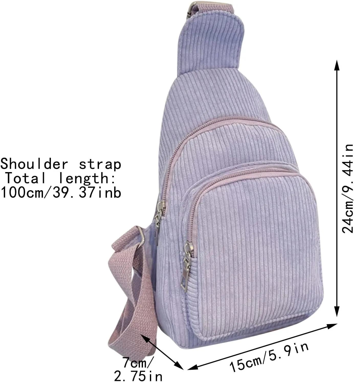 Women's Waterproof Crossbody Purses Stadium Approved with Front Pocket for Concerts Mens Work Backpack(One Size)