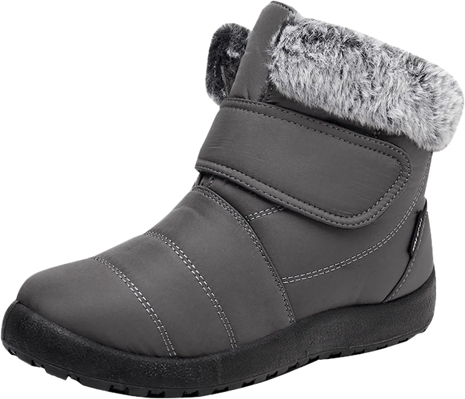 Women's Waterproof Snow Boots Wide Width Women's Waterproof Boots Ankle Winter Boots for Women Waterproof Wide Feet Women's Insulated Winter Boots Size 7.5 Winter Boot for Women Fur