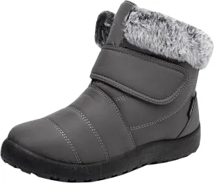 Women's Waterproof Snow Boots Wide Width Women's Waterproof Boots Ankle Winter Boots for Women Waterproof Wide Feet Women's Insulated Winter Boots Size 7.5 Winter Boot for Women Fur