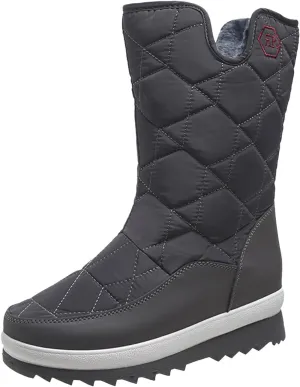 Women's Wide Width Waterproof Snow Boots Womens Winter Boots Wide Ankle Winter Shoes for Women Waterproof Snow Non Slip Boots for Snow and Ice Women Platform Ankle Winter Boots for Women