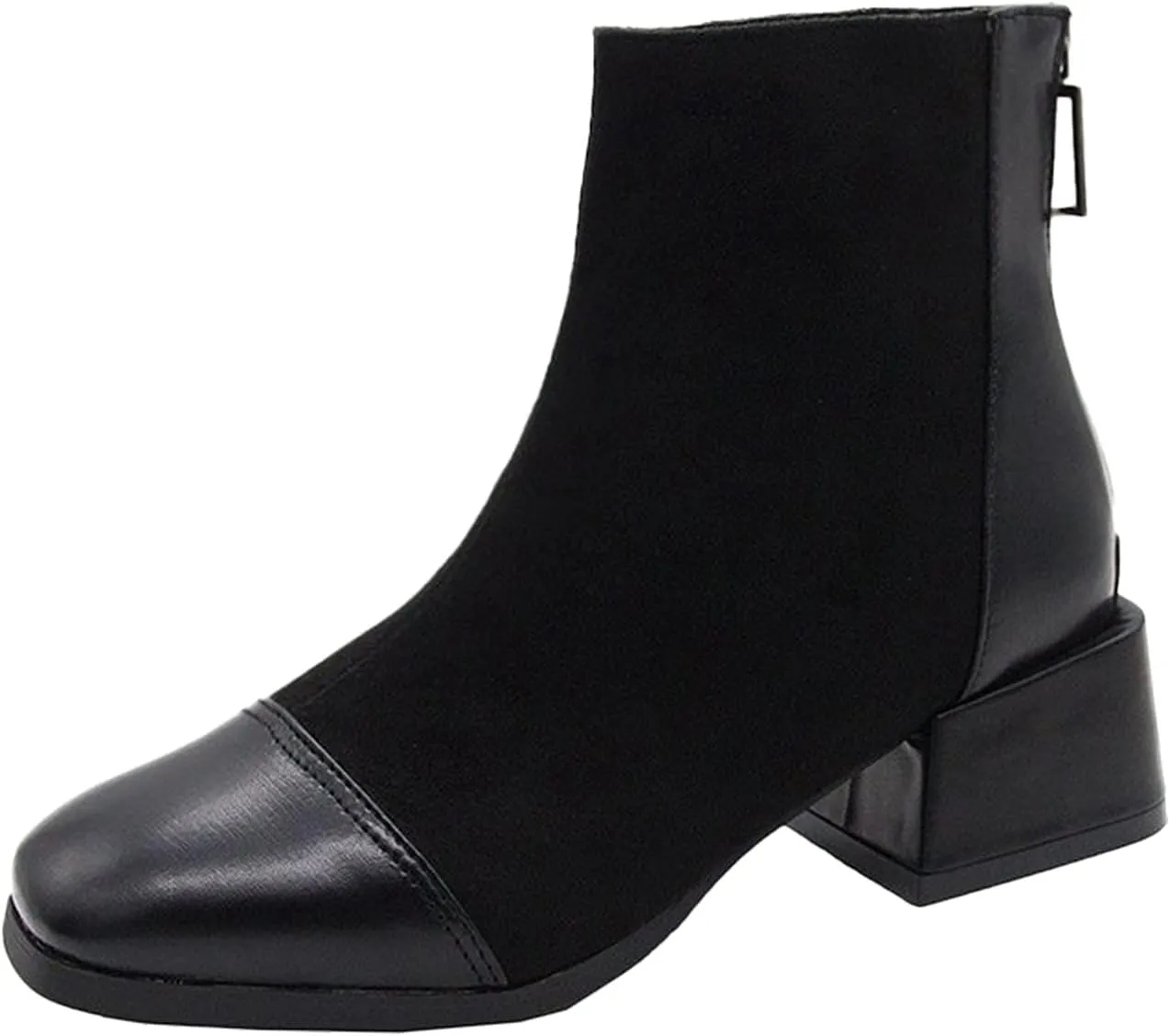 Womens Wide Width Western Booties And Ankle Boots Ankle Booties Womens Dress Boots Ankle Low Heel Shoe Boots for Women Low Heel Women's Navy Blue Ankle Boots