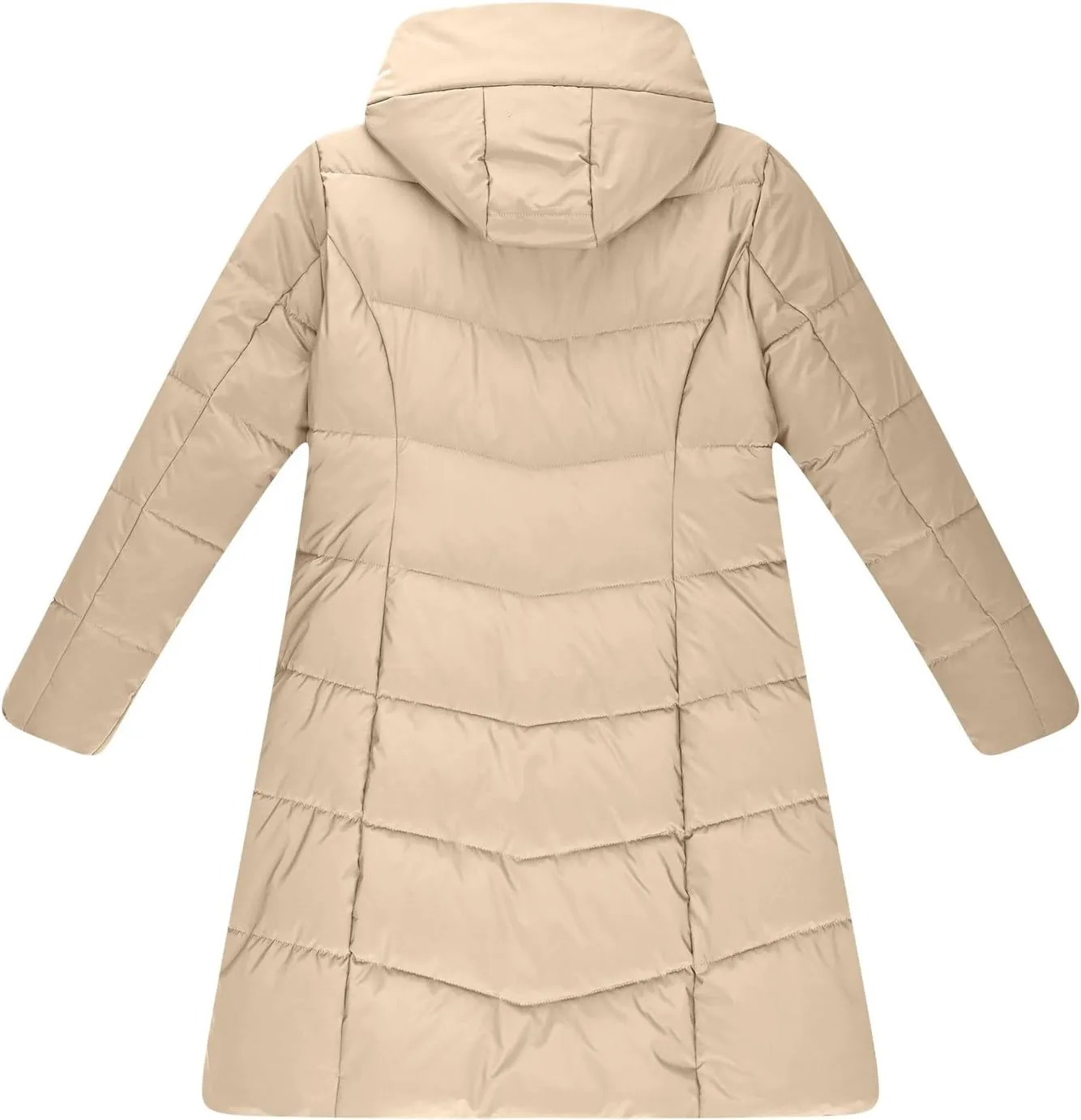 Womens Winter Coats Fleece Lined Down Jacket Thicken Puffer Coat Warm Quilted Jackets Heavyweight Button Outerwear