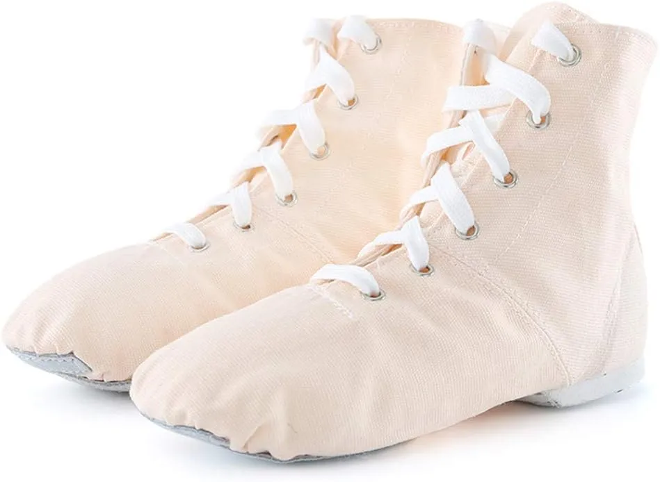 YKXLM Women's Breathable Canvas Jazz Dance Shoes Lady Latin Tango Ballroom Dance Shoes,Model TJGBFBJS