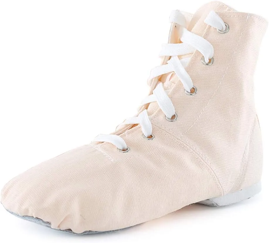 YKXLM Women's Breathable Canvas Jazz Dance Shoes Lady Latin Tango Ballroom Dance Shoes,Model TJGBFBJS