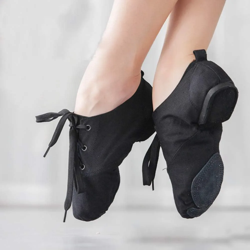 YKXLM Women's Breathable Canvas Jazz Dance Shoes Lady Latin Yoga Ballroom Dance Shoes,Model TJDBFBJS