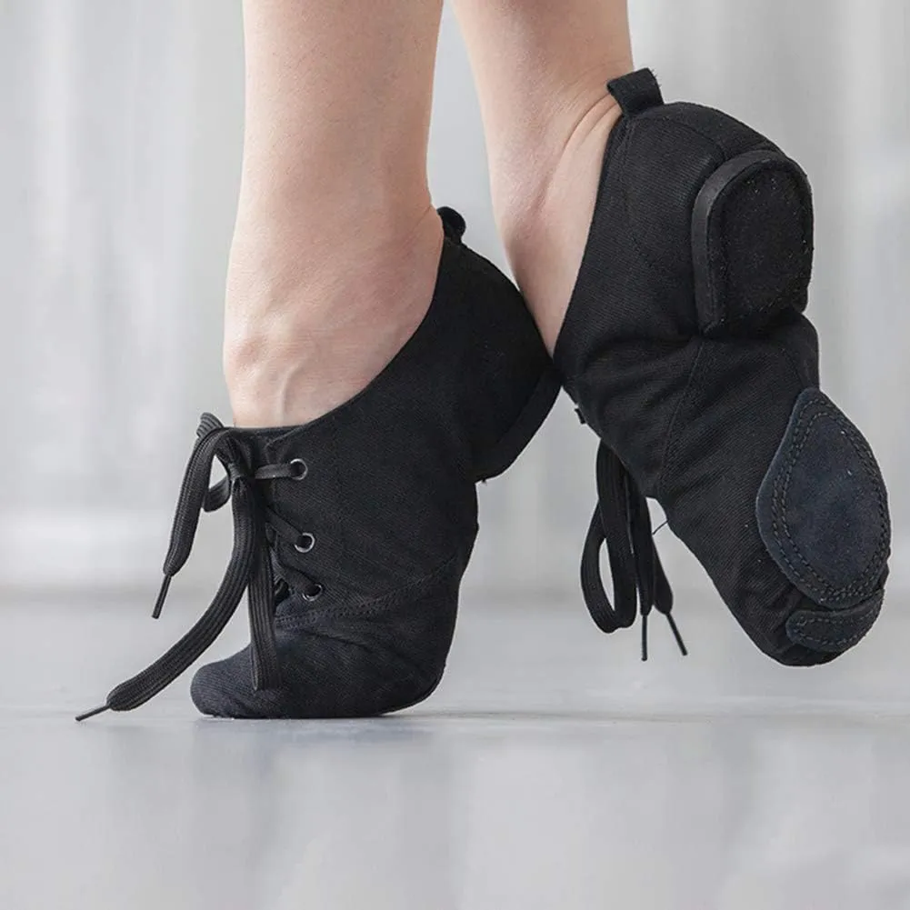 YKXLM Women's Breathable Canvas Jazz Dance Shoes Lady Latin Yoga Ballroom Dance Shoes,Model TJDBFBJS