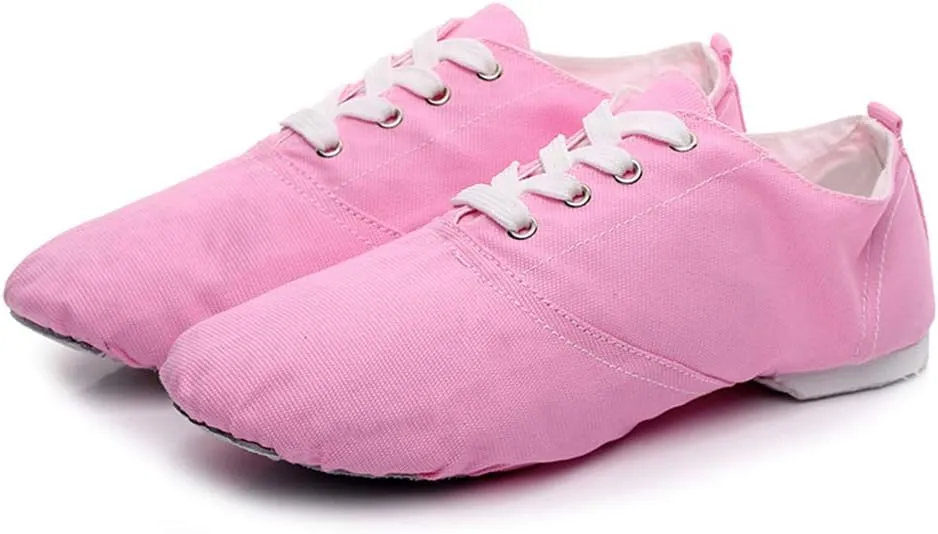 YKXLM Women's Breathable Canvas Jazz Dance Shoes Lady Latin Yoga Ballroom Dance Shoes,Model TJDBFBJS