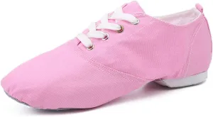 YKXLM Women's Breathable Canvas Jazz Dance Shoes Lady Latin Yoga Ballroom Dance Shoes,Model TJDBFBJS