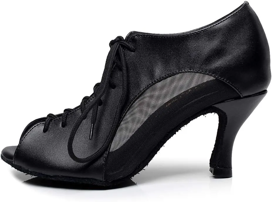 YKXLM Women's Latin Dance Shoes, Ballroom Performance Wedding Party Dance Shoes,Model QJW2002