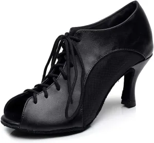 YKXLM Women's Latin Dance Shoes, Ballroom Performance Wedding Party Dance Shoes,Model QJW2002