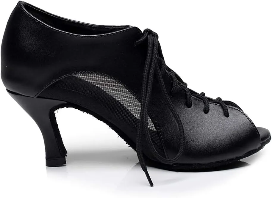 YKXLM Women's Latin Dance Shoes, Ballroom Performance Wedding Party Dance Shoes,Model QJW2002