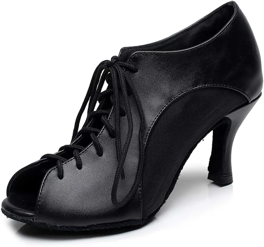 YKXLM Women's Latin Dance Shoes, Ballroom Performance Wedding Party Dance Shoes,Model QJW2002
